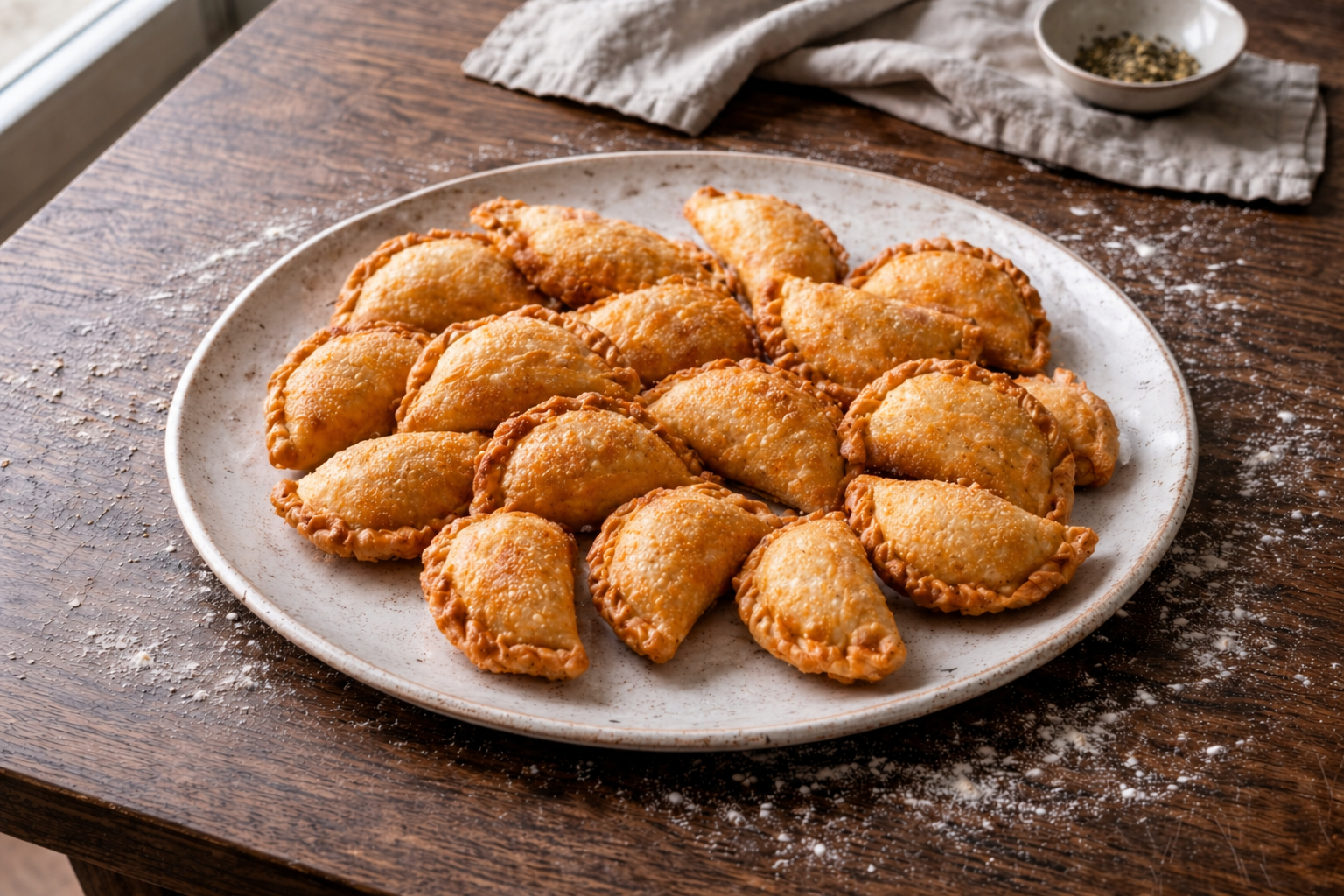 Discos de empanadas copetín para freir